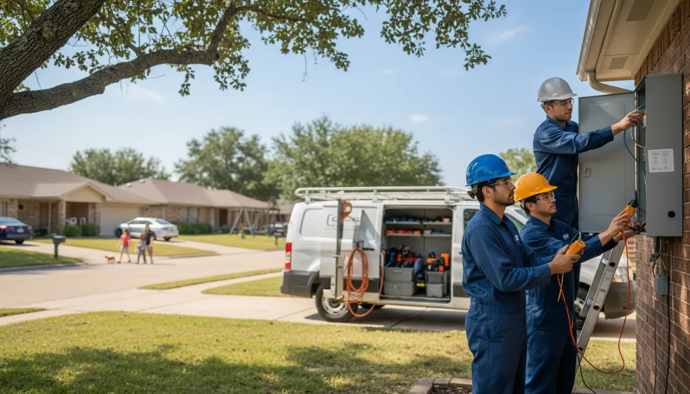 Certified electrician providing emergency electrical services in Rector, AR